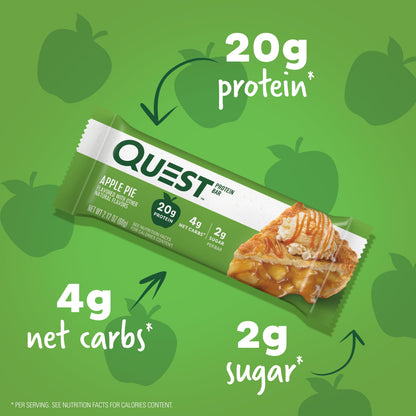 Quest Protien Bars, Low Sugar, High Protien, Apple Pie, 12 Count
