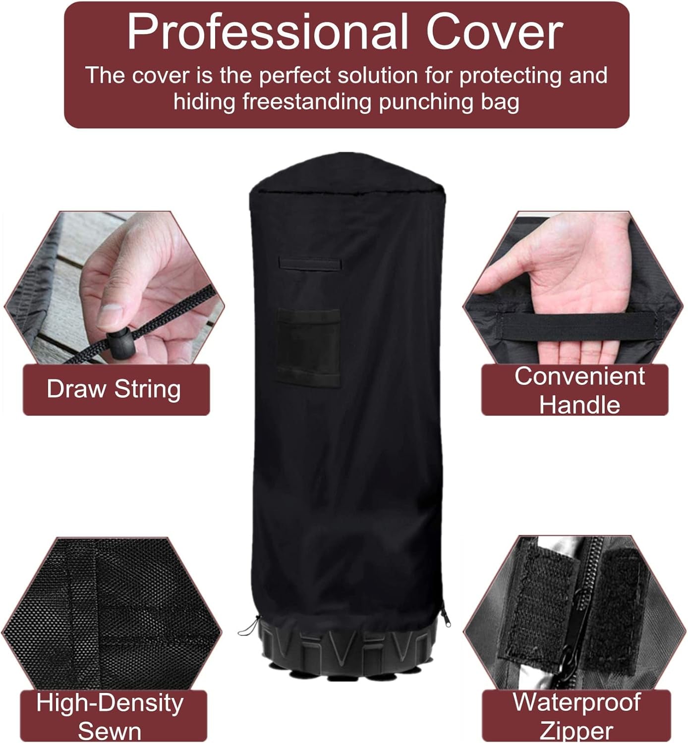 Freestanding Heavy Bag Protective Cover - Waterproof Outdoor Cover for Boxing Equipment