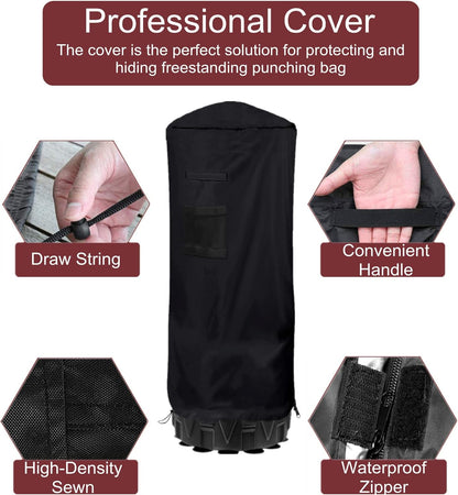 Freestanding Heavy Bag Protective Cover - Waterproof Outdoor Cover for Boxing Equipment