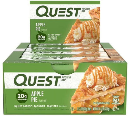 Quest Protien Bars, Low Sugar, High Protien, Apple Pie, 12 Count